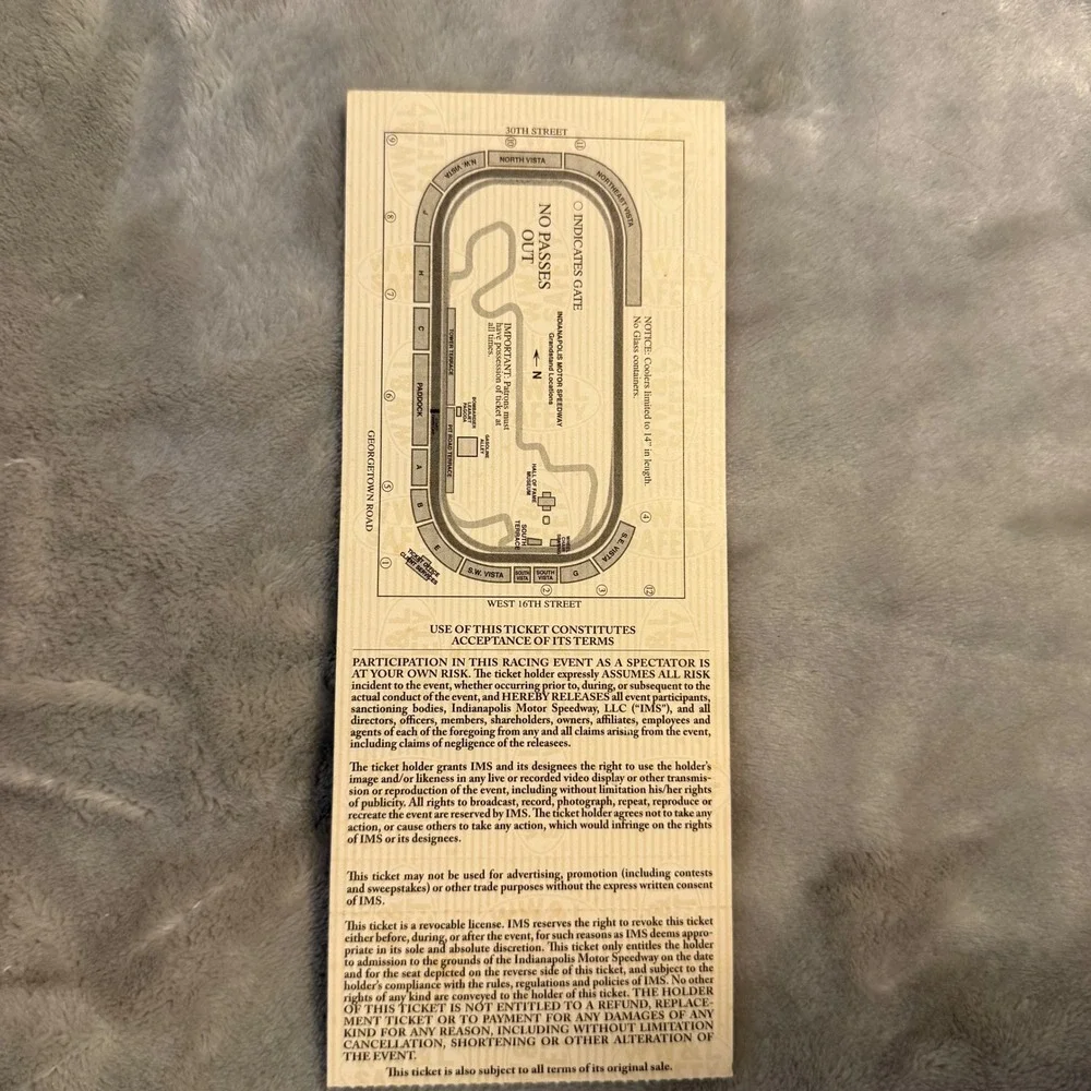 Indy 500 2008 Full Ticket Dario Franchitti Unused IndyCar Collectible Gift - Picture 3 of 3